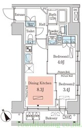 パークアクシス日本橋茅場町ステーションゲートの物件間取画像